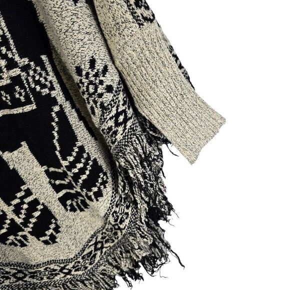 Elephant Knit Grey Poncho Sweater - Picture 10 of 10